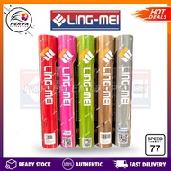 ♕LING MEI Shuttlecocks Black Dimgray Gold Green Pink Yellow Red 77speed Tournament and Training Bulu Tangkis Badminton✡