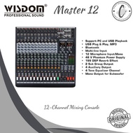 Wisdom Master 12 Mixer 12-Channel with Bluetooth & EfekOriginal