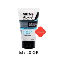 MEN’S BIORE COOL OIL CLEAR FACE WASH 40 ML
