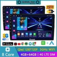 [8Core 4+64G]TS10 7862S 9"/10" inch Octa Core 2 Din Car Android Player Navigation Radio Kereta Headu