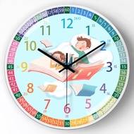 Telling Time Teaching Clock - Learning Clock for Kids - Kids Wall Clocks for Bedrooms - Kids Wall Cl