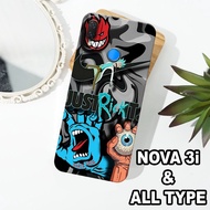 G38 - HUAWEI NOVA 3i Silicone - HUAWEI NOVA 3i pro camera Softcase - CARTOON GRAFFITY BIZZARE Motif 
