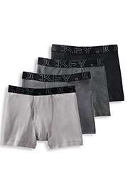 Jockey Men's Underwear ActiveBlend Boxer Brief - 4 Pack