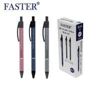 (12 ด้าม) ปากกาเจล Faster CX514 0.7มม. หมึกน้ำเงิน