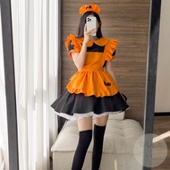 Pumpkin Embroidered Maid Costume Next Day Delivery Invoice WULA Ula Halloween Large Size