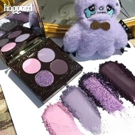 Haggard Imo Monster Four-Color Eyeshadow Palette Smoky Pink Brown Playful Makeup Matte Shimmer Low S