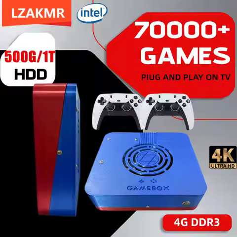 Retro I3-3110M Game Console GD10 Plug and Play Win11 1T HDD 70000+Games For Wii PS2 N64 PSP GameCube