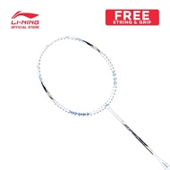 LI-NING AXFORCE BLAST BADMINTON RACQUET - WHITE/ BLUE SAPPHIRE - AYPU123