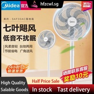 [in stock]Midea Electric Fan Floor Fan Stand Dual-Use Household Large Wind Energy-Saving Wide Angle Shaking Head FanSAF30AC