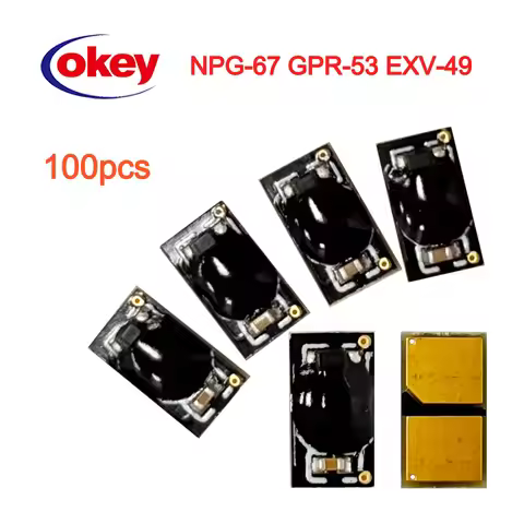 100PCS NPG-67 GPR-53 EXV-49 Drum Chip for Canon C3320 C3020 C3025 C3520 NPG67 GPR53 C-EXV49 Toner Ca