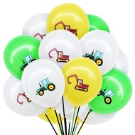 10pcs Farm Tractor Latex Balloons Tractor Construction Tractor Ballons Tractor Vehicle  Themed Birth