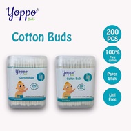 Yoppo baby - Cotton Bud baby 200pcs/Cotton Bud Spoon/Cotton Bud Spiral