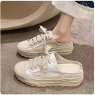 ONE - 包頭半拖鞋【35-40碼】【米白色】(下單後聯絡客服確認發貨尺碼) #F090035068