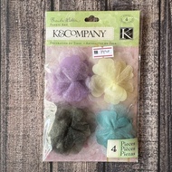 K&Company Flora & Fauna Fabric Art - Tulle Flowers