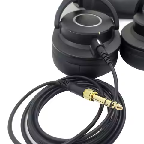 Strengthful & Powerful Headset Cable 3.5mm Cables for ATH-M50X M40X M60X M70X Headphone N1HC