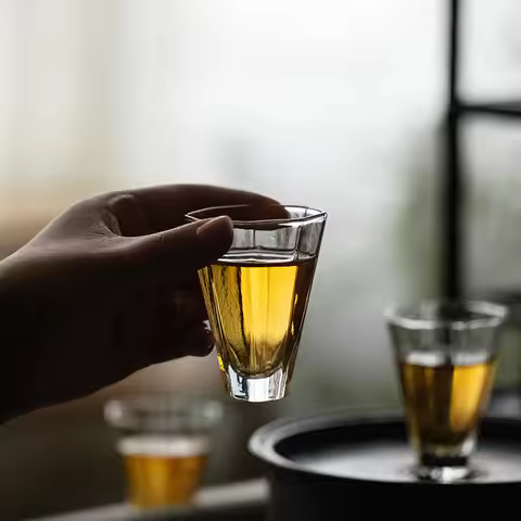 Small Original Gong Fu Tea Cup Teacup Chinese Vodka Whiskey Soju Long Shot Glasses Party White Liquo