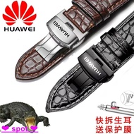 Watch Strap Huawei GT5/GT4 Crocodile Leather Watch Strap GT3 Men Women Strap watch4/3pro Genuine Lea