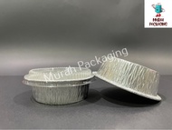 MYCHEF 3379-P Aluminium Foil Tray with Clear Lid (10 sets ±) / Bulat / Round / Foil Tray 3379 - P