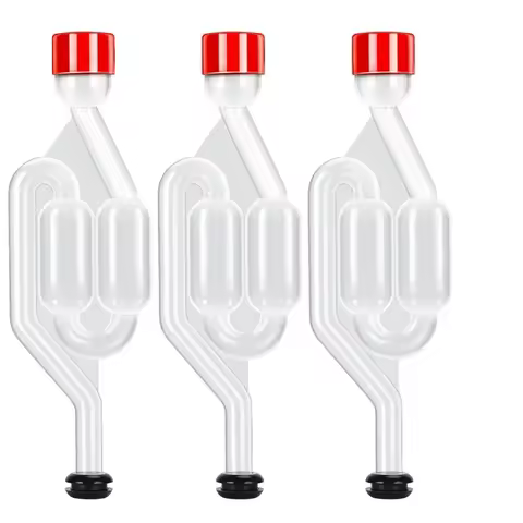 PP fermentation bottle stopper Fermentation tank sealing valve S-shaped self-made bubble airlock Pla