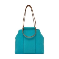 HERMÈS Cabag 32 馬卡龍藍色帆布 肩背包手提包