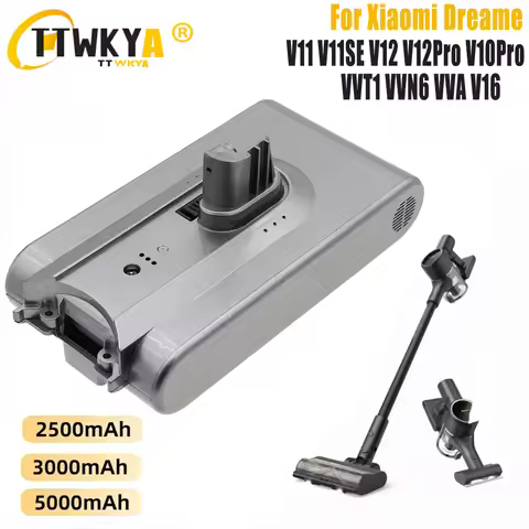 For Dreame vacuum cleaner V11 V12 battery Mijia Dreame V10Pro V12Pro 25.2V 3000mah lithium battery