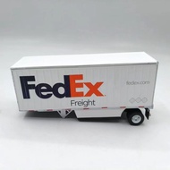Ready Stock 1: 50 DM Alloy FedEx Federal Express Sea Transport Logistics Truck Semi-Trailer Containe