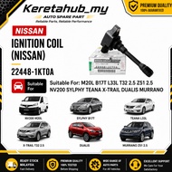 NISSAN 22448-1KT0A Ignition Coil 1PC For NV200 M20L Sylphy B17T Teana L33L X-Trail T32 Murano Z51 2.
