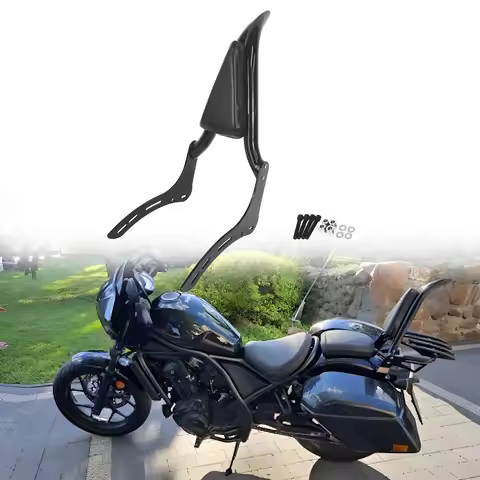 Detachable Motorcycle Rear Backrest Sissy Bar For Honda Rebel 300 500 CMX300 CMX500 Rebel 500 ABS SE