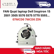 FAN Dell Inspiron 15 3501 3505 5570 5575 5770 5593 laptop FAN... (NO DVD) - 07MCD0 7MCD0 ZIN