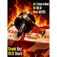 CRANKSHAFT RXZ HLD SHARK JET 2.4mm/4.8mm ROD DT125 92.8