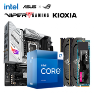 【重磅價】Intel【16核】Core i7-13700+華碩 ROG STRIX B760-G GAMING WIFI D4+博帝 Viper Steel DDR4-3200 16G*2+KIOXIA Exceria Pro 1TB