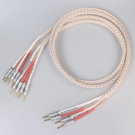1 pair KIMBER CABLE 12TC OCC Single crystal copper HiFi biwire speaker cables with Furutech banana p