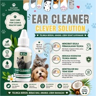 Clever Solution Ear Cleaner Cat Ear Wax Cleaner Grooming Cat Pet Ear Cleaner by Clever Solutions 60m