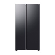 SAMSUNG ตู้เย็น SIDE BY SIDE RS70F65Q2FST 23.1 คิว อินเวอร์เตอร์ สีดำ จัดส่งโดย HomePro