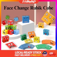 Emoji Cube Face Change Cube Puzzle Games Cube Face Changing Card Expression Blok Emoji Blok Mainan K