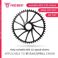 PASS QUEST Chainring RACE FACE (3mm offset ) AXS Round Narrow Wide Chainring 40-54T