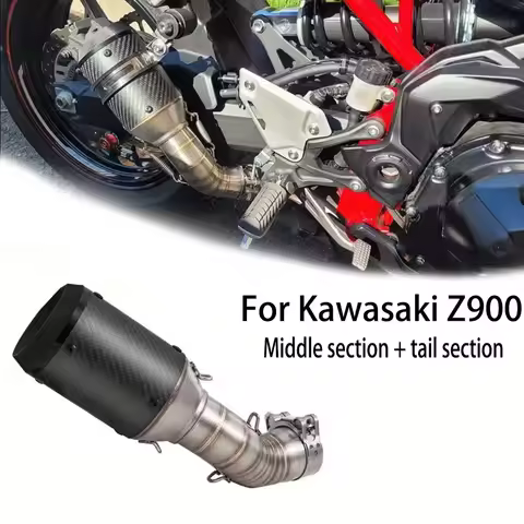 Motorcycle GP exhaust system for Austin Racing for Kawasaki Z900 2017-2024 mid-section and rear-sect