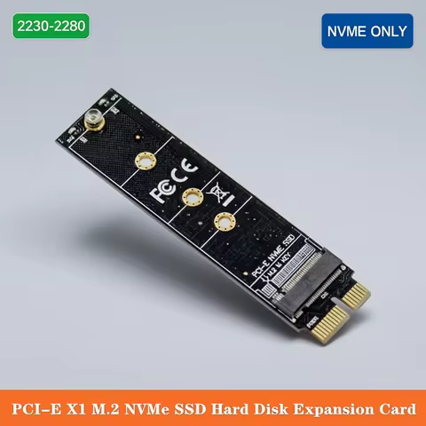 PCI-E X1 M.2 Key M NVMe SSD Hard Disk Expansion Card M.2 NVMe To PCIe Riser Card