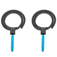 Follow Focus Zoom Lever 2PCS Adjustable Manual Flexible Focus Gear Ring Belt and Handle for DSLR Cam