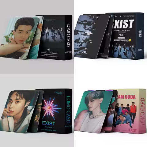 Comprehensive EXO Album Small Card Bian Bo Xian Pu Canlie Wu Shixun Star Peripheral Postcard Card LO