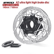 IIIPRO Centerlock Bike Brake Rotor, MTB Road Bike Hydraulic Disc 140/160mm IIIPRO Rotor Brek Basikal