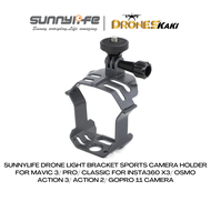 Sunnylife DJI Mavic 3/ Pro/ Classic for Insta360 X3/ OSMO ACTION 3/ ACTION 2 Drone Light Bracket Sports Camera Holder