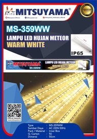 Lampu LED Hujan Meteor Dua Sisi RGB Warna Warni 30 cm Mitsuyama MS-360 / Lampu Meteor LED Warna Warn