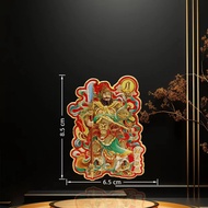 New Metal Fridge Magnets for Doors - Single Door Rural Gate Qin Shubao Wei Chijingde God of Wealth M