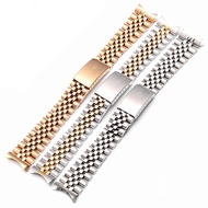 Curved End Watch Band for Jubilee Strap for Rolex DATEJUST Luxury Stainless Steel Bracelet Accessories 18mm 19mm 20mm 21mm 22mm