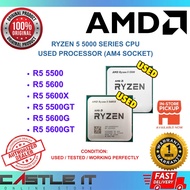 AMD Ryzen 5 5000 Series CPU 5500 5500GT 5600 5600G 5600GT 5600X Used Processor (AM4 Socket)