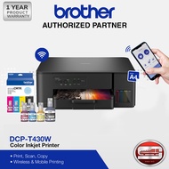 Brother Tank Series DCP-T430W 3-in-1 Continuous Color Inkjet Printer with Wireless Printing Brother 