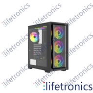 VenomRX Casing PC Aegon ATX Tempered Glass 4x120mm ARGB Fan