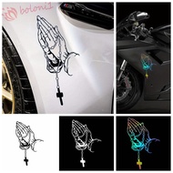 [READY STOCK] Car Prayer Gesture Laser Sticker, Prayer Gesture Easy Install Prayer Gesture Decoratio