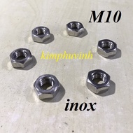 20 pieces - M10 Stainless Steel Socket - Stainless Steel Nut - 10mm Stainless Steel ECU